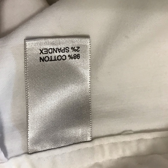 Avenue White Pleated Slit Skirt Size 26 - Picture 7 of 8